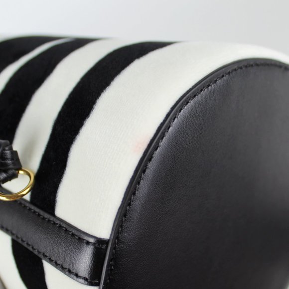 NEW STELLA MCCARTNEY Velvet Bucket Bag | Zebra Print Street Style Icon - Picture 16 of 16